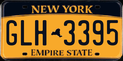 NY license plate GLH3395