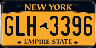 NY license plate GLH3396