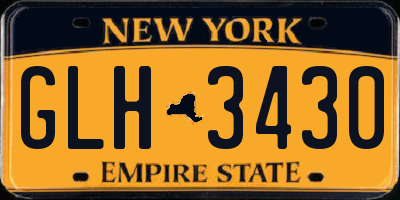 NY license plate GLH3430