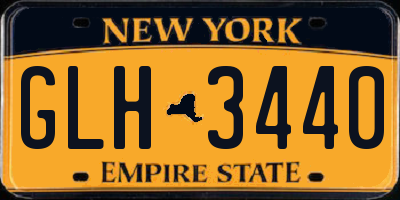 NY license plate GLH3440