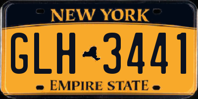 NY license plate GLH3441