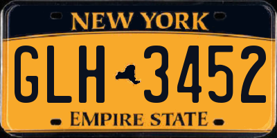 NY license plate GLH3452
