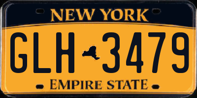 NY license plate GLH3479