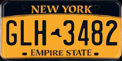NY license plate GLH3482