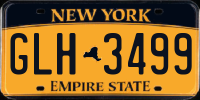 NY license plate GLH3499