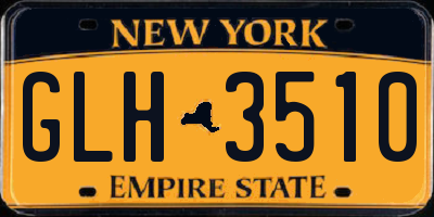 NY license plate GLH3510