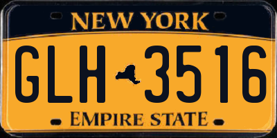 NY license plate GLH3516