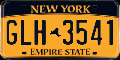 NY license plate GLH3541