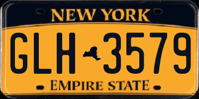NY license plate GLH3579