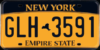 NY license plate GLH3591