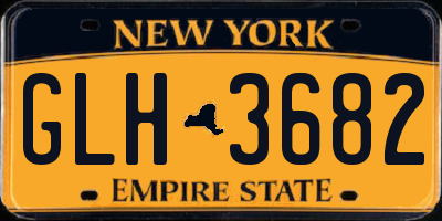 NY license plate GLH3682