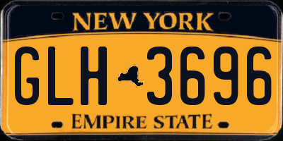 NY license plate GLH3696