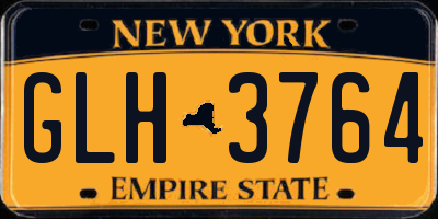 NY license plate GLH3764