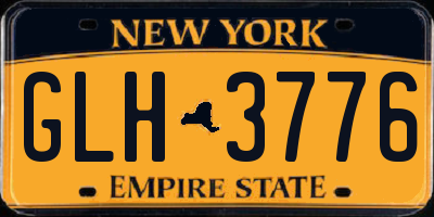 NY license plate GLH3776
