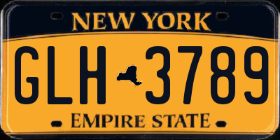 NY license plate GLH3789