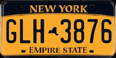 NY license plate GLH3876