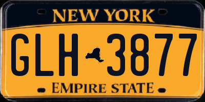 NY license plate GLH3877