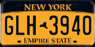 NY license plate GLH3940