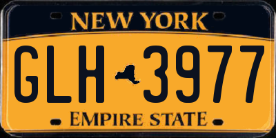 NY license plate GLH3977