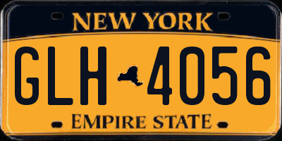 NY license plate GLH4056