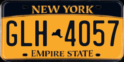 NY license plate GLH4057