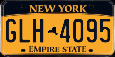 NY license plate GLH4095