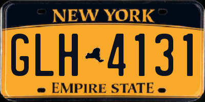 NY license plate GLH4131
