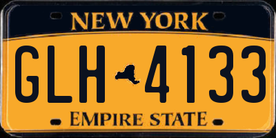 NY license plate GLH4133