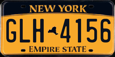 NY license plate GLH4156
