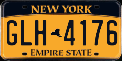 NY license plate GLH4176