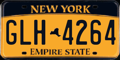 NY license plate GLH4264