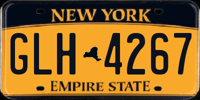 NY license plate GLH4267