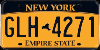 NY license plate GLH4271