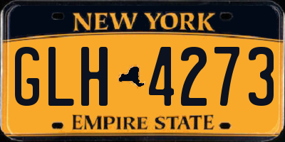 NY license plate GLH4273