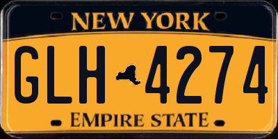 NY license plate GLH4274