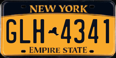 NY license plate GLH4341