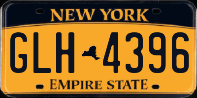NY license plate GLH4396