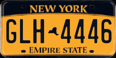 NY license plate GLH4446