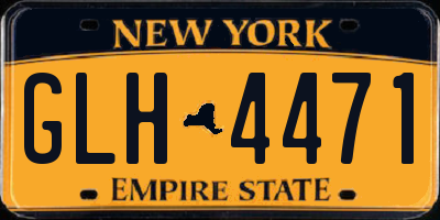 NY license plate GLH4471