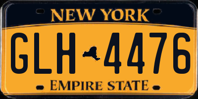 NY license plate GLH4476