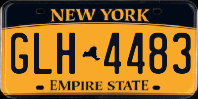 NY license plate GLH4483