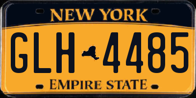NY license plate GLH4485
