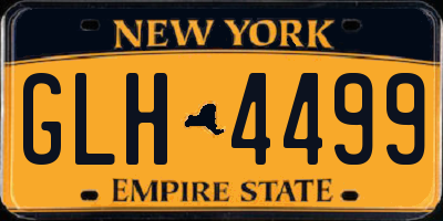 NY license plate GLH4499