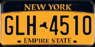 NY license plate GLH4510