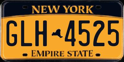 NY license plate GLH4525