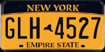 NY license plate GLH4527
