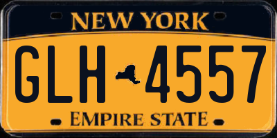 NY license plate GLH4557