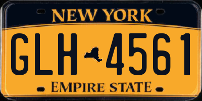 NY license plate GLH4561