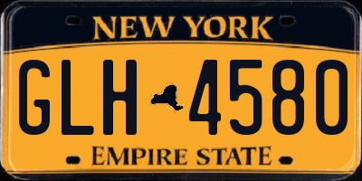 NY license plate GLH4580