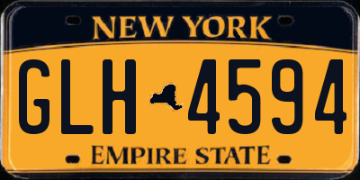 NY license plate GLH4594